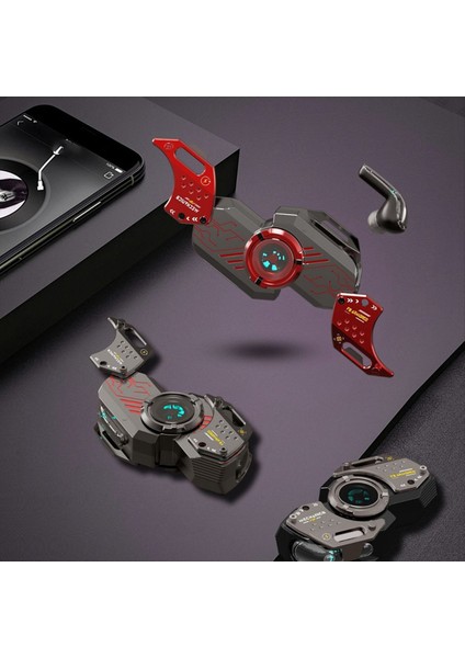 Yeni F8 Mecha Kulaklıklar Kablosuz Blutooth Kulaklık Stereo Kulaklık LED Işık Hıfı Müzik ve Sport Tws5.3 B Için (Yurt Dışından) indirimleri