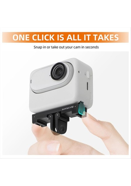 INSTA360GO3 Için Sunnylife Go 3s Hızlı Serbest Bırakma Aksesuar Adaptör Başparmak Kamera Hızlı Bırakma Plakası Genişletme Plakası (Yurt Dışından) fiyatları