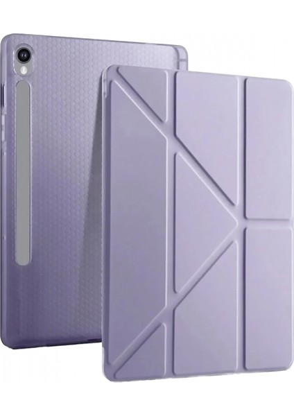 Samsung Galaxy Tab S10 Fe Plus 13.1 Kalemlikli Mars Tablet Kılıfı - Açık Mor