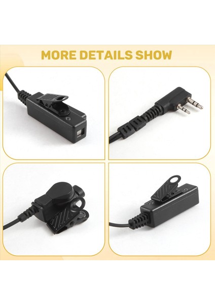 Fbı 2pin Gizli Akustik Hava Tüpü Güvenlik Kulaklık Kulaklığı Mikrofonu Mikroe Walkie Kenwood Baofeng Radyo Için Kulaklık Kulaklık (Yurt Dışından) indirimleri