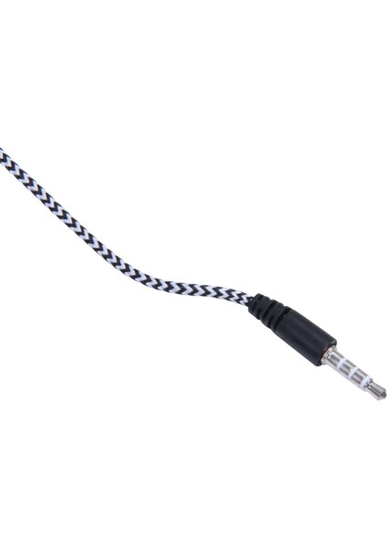 H-169 3.5mm Mp3 Mp4 Kablolama Subwoofer Örgülü Kordon, Buğday Teli Kontrollü Evrensel Müzik Kulaklıkları (Gümüş) (Yurt Dışından) modelleri