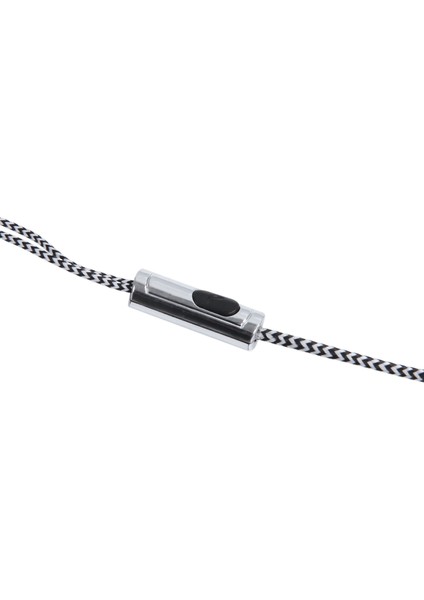 H-169 3.5mm Mp3 Mp4 Kablolama Subwoofer Örgülü Kordon, Buğday Teli Kontrollü Evrensel Müzik Kulaklıkları (Gümüş) (Yurt Dışından) fırsatları