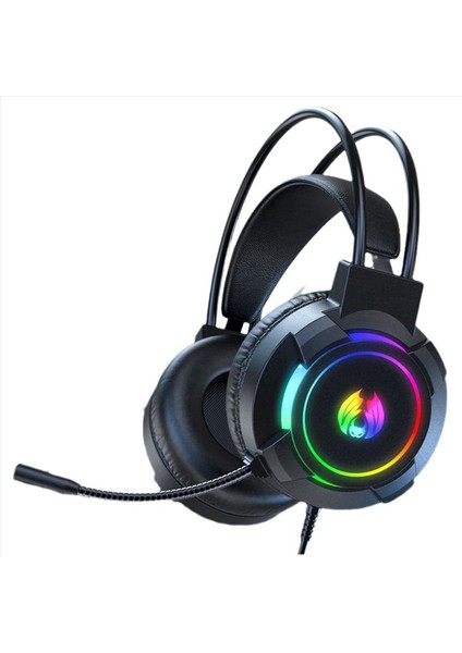 Oyun Kulaklık 7.1 Stereo Surround Bas Set Seti Bilgisayar Oyun Konsolu Mikrofon Rgb Kulaklık Seti (Yurt Dışından)