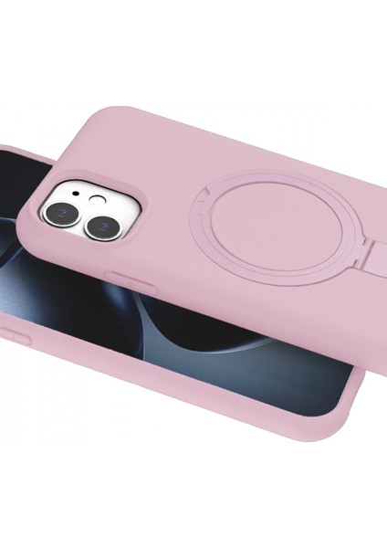 Apple iPhone 11 Regal Magsafe Standlı Kapak - Açık Pembe fırsatları