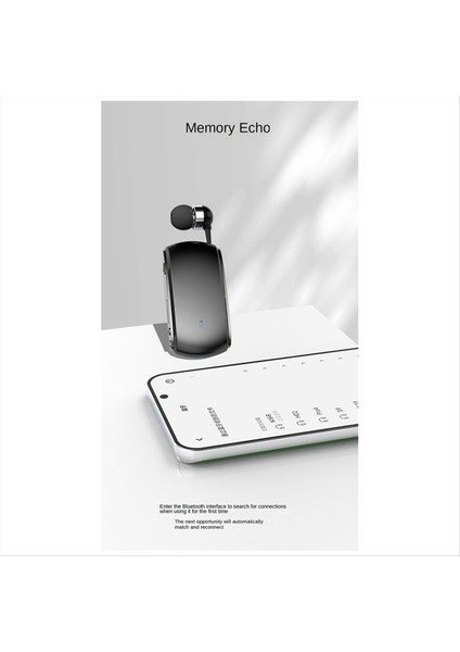 K68 Bluetooth Kulaklık Lavalier Geri Çekilebilir Eklenti Kartı Tek Kulaklık Çok Işlevli Klip Kulak Seti Mp3 Çalar Mavi (Yurt Dışından) modelleri