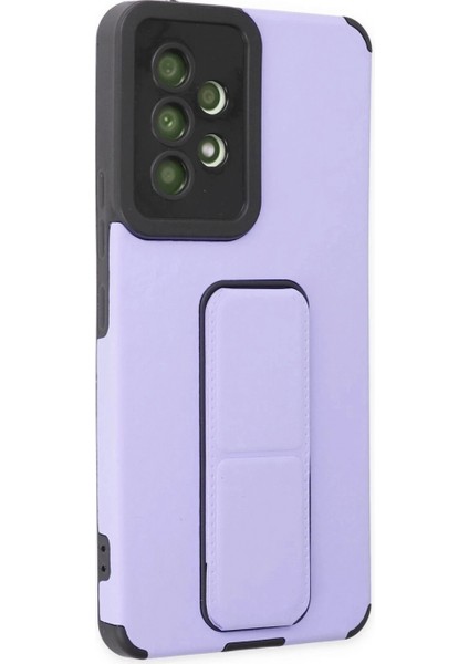 Samsung Galaxy A53 5g Kılıf Mega Standlı Silikon - Lila fiyatları