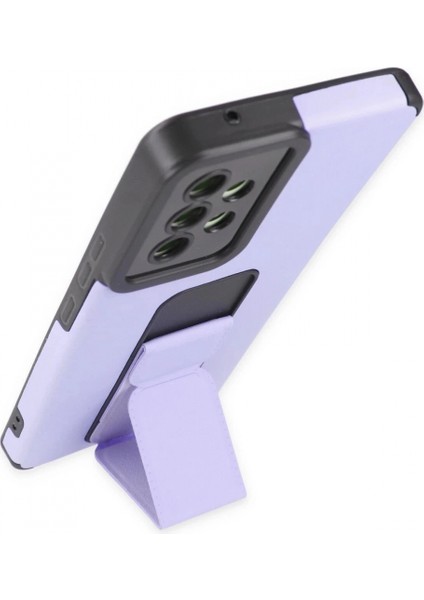 Samsung Galaxy A53 5g Kılıf Mega Standlı Silikon - Lila modelleri