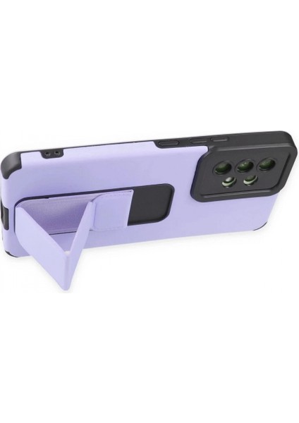 Samsung Galaxy A53 5g Kılıf Mega Standlı Silikon - Lila fırsatları