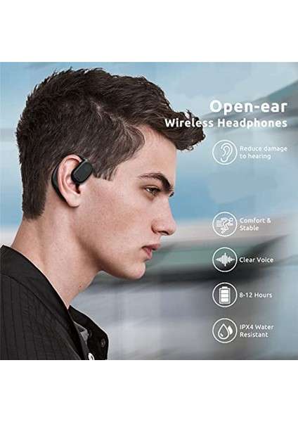 Açık Kulak Kulaklıkları, Bluetooth 5.3 Kablosuz Kulaklıklar Gerçek Kablosuz Açık Kulak Kulaklıkları Earhooks Spor Kulaklıkları (Yurt Dışından) fiyatları