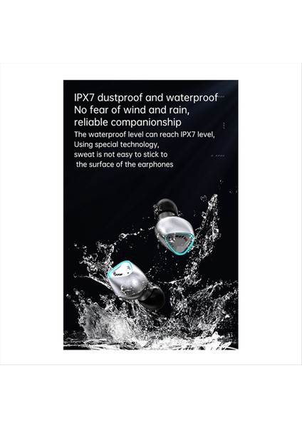 M45 Mecha Oyun Kablosuz Bluetooth Kulaklık Tws 5.3 Kulaklık Touch Dijital Ekran Gürültü Azaltma Stereo Müzik Kulaklığı B B (Yurt Dışından) modelleri