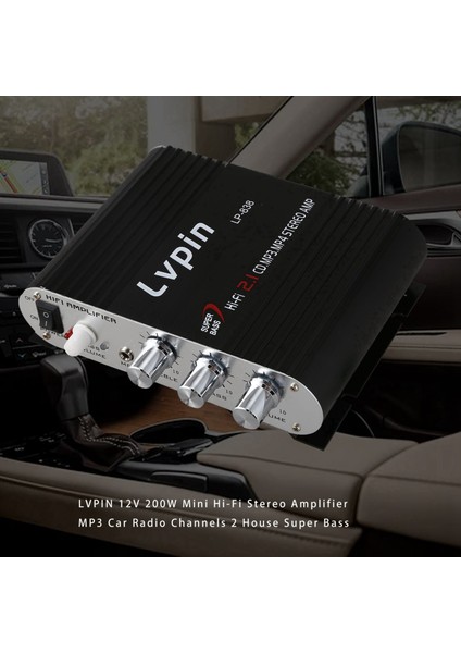 Lvpin 12V 200W Mini Hi-Fi Stereo Amplifikatör Mp3 Araba Radyo Kanalları 2 Ev Süper Bas (Yurt Dışından) fiyatları