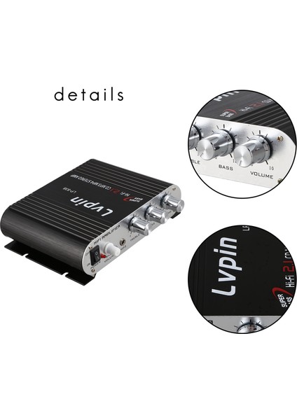 Lvpin 12V 200W Mini Hi-Fi Stereo Amplifikatör Mp3 Araba Radyo Kanalları 2 Ev Süper Bas (Yurt Dışından) indirimleri