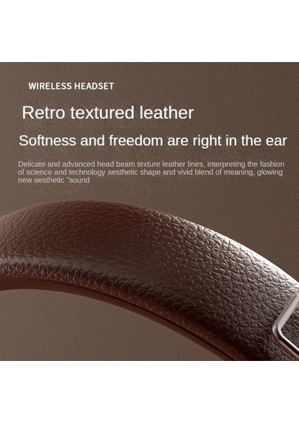 Klasik Kulak Kulaklıkları Studio Dj Stereo Bluetooth 5.3 Kablosuz Retro Kulaklıklar Dokunmatik Kontrol Tip C Kulaklıklar (Yurt Dışından)