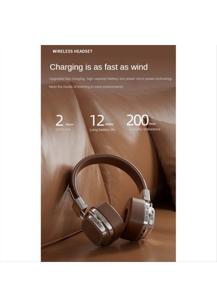 Klasik Kulak Kulaklıkları Studio Dj Stereo Bluetooth 5.3 Kablosuz Retro Kulaklıklar Dokunmatik Kontrol Tip C Kulaklıklar (Yurt Dışından) fırsatları