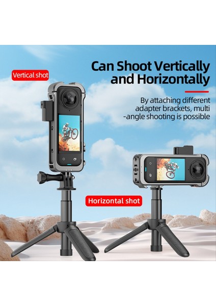 Metal Çerçeve Tavşan Kafesi Silikon Lens Gardiyanlar INSTA360 X4 Aksesuarları Için Kapak (Yurt Dışından) indirimleri