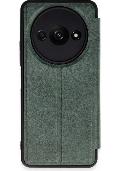 Xiaomi Redmi A3 4g Kılıf Flip Cover - Koyu Yeşil
