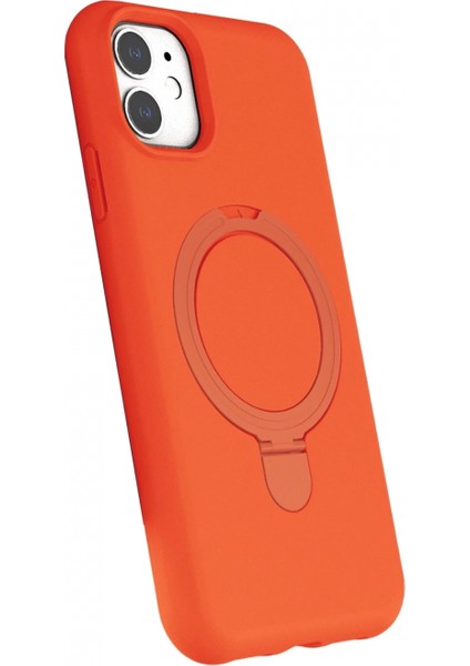Apple iPhone 11 Regal Magsafe Standlı Kapak - Turuncu fiyatları
