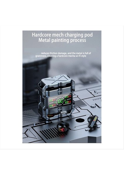 M60 Mecha Tws Kablosuz Bluetooth Kulaklıklar Dokunma Gürültü Engelleme Kulaklıkları Hd Stereo Spor Su Geçirmez Oyun Kulaklıkları (Yurt Dışından) fırsatları