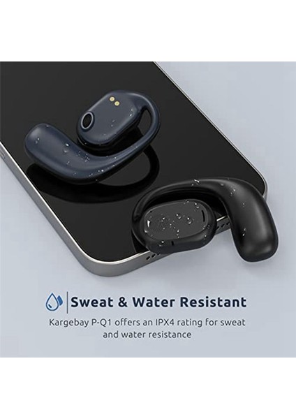 Açık Kulak Kulaklıkları, Bluetooth 5.3 Kablosuz Kulaklıklar Gerçek Kablosuz Açık Kulak Kulaklıkları Earhooks Spor Kulaklıkları (Yurt Dışından) indirimleri