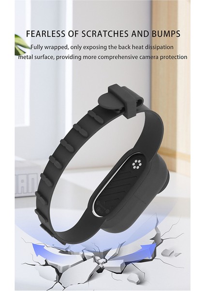 Cqt El Bilek Bant Kayışı INSTA360 Go 3 Go 3 Go 3s Ports Kamera Montaj Ayarlanabilir Bilek Bankası Kamera Aksesuarları Beyaz (Yurt Dışından)