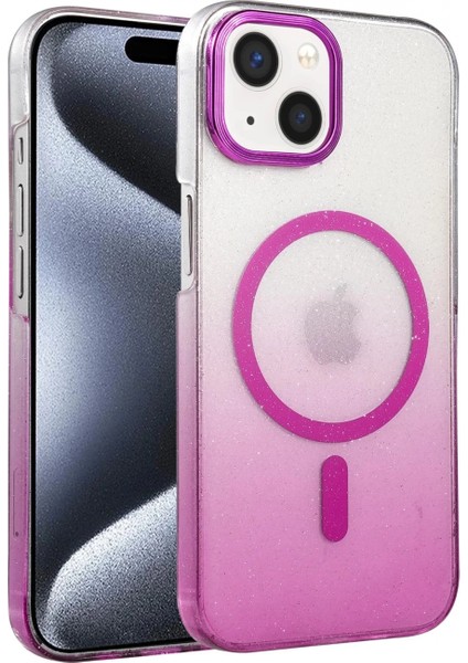 Apple iPhone 15 Glossy Magsafe Kapak - Mor