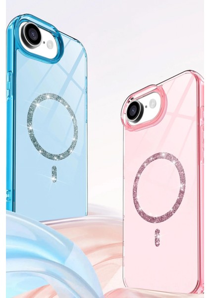 Apple iPhone 16E Live Diamond Magsafe Kapak - Pembe fiyatları