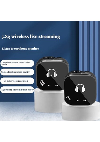 5.8g Kablosuz Kulaklık Monitörü Kulak Monitör Sisteminde Kablosuz Verici Alıcı Otomatik Eşleştirme (Yurt Dışından) modelleri