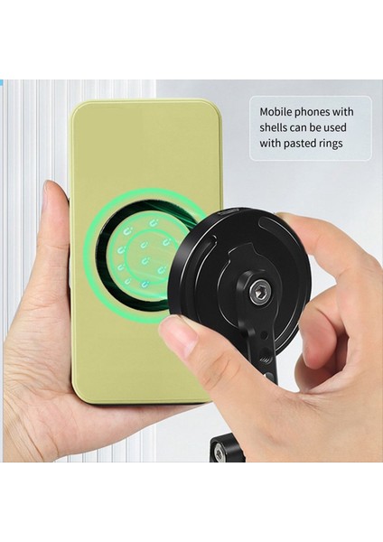 Çok Fonksiyonlu Manyetik Kablosuz Şarj Fotoğrafçılığı Stand Katlama Hızlı Bırakma Tripod El Selfie Telefon Sahibi A (Yurt Dışından) modelleri