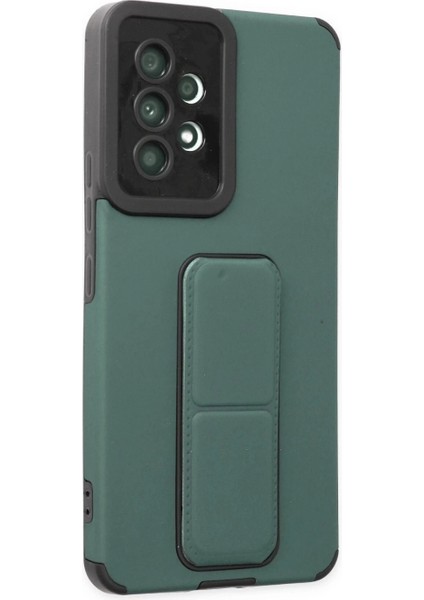 Samsung Galaxy A53 5g Kılıf Mega Standlı Silikon - Yeşil fiyatları