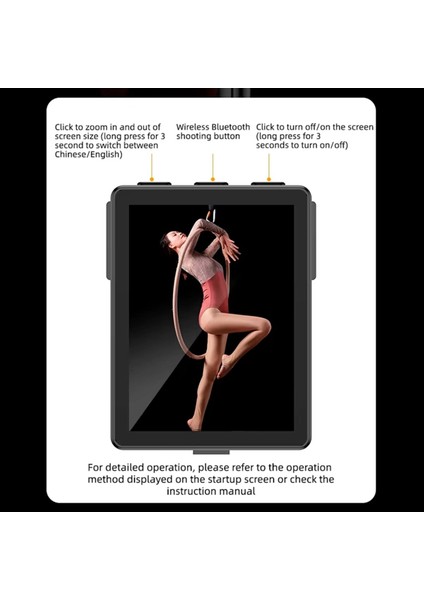 CL07 Ekran Yansıtma Selfie Stick Wifi Projeksiyon Ekranı Tripod Gerçek Zamanlı Ekran Akıllı Telefon Vlog Için Selfie Monitör (Yurt Dışından) indirimleri