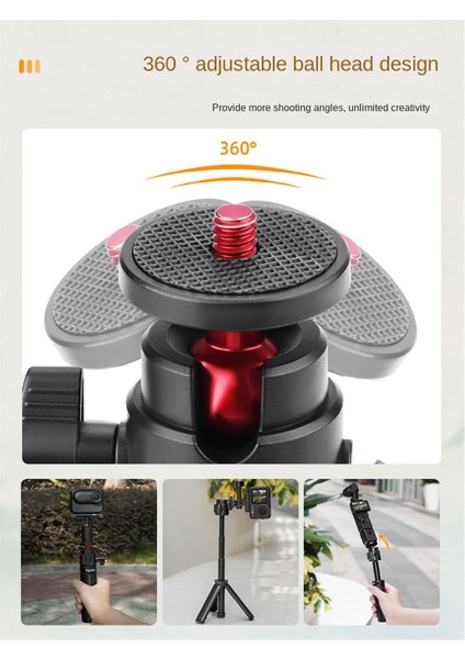 Flymile Pocket3 Uzatma Kutup Tripod Eylemi Için Uygun 5pro Genişletilmiş Selfie Sopa Braketi X4 Aksesuarları (Yurt Dışından)