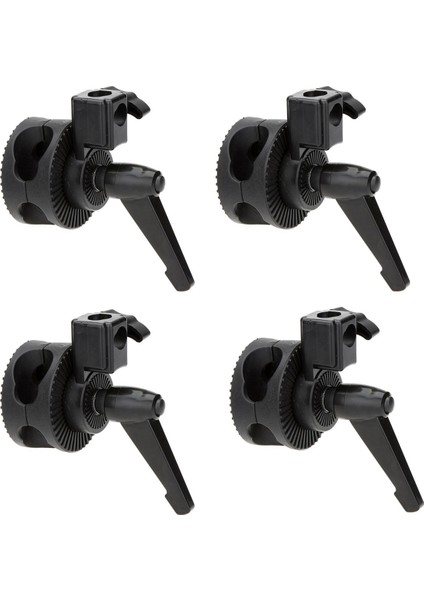 4x Tek Kavrama Döner Kafa Braket Kelepçe Fotoğraf Stüdyosu Bom Kolu Yansıtıcı Tutucu Standı (Yurt Dışından)