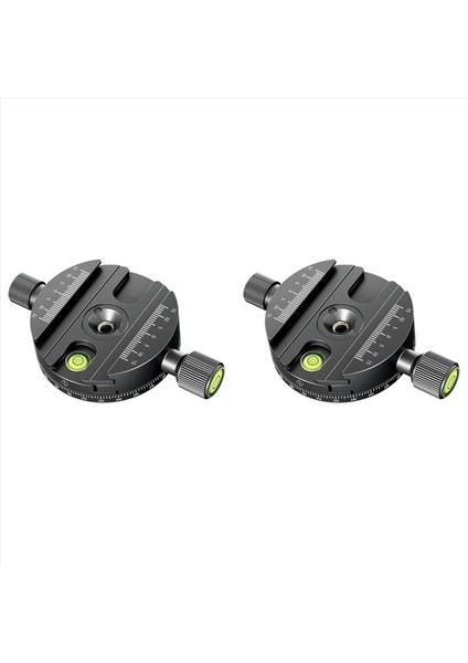 2x Panoramik Dönen Hızlı Serbest Bırakma Plakası Kelepçesi Tripod Gimbal Evrensel Kelepçe Slr Kamera Fotoğrafçılık Hızlı Bırakma Taban (Yurt Dışından) fiyatları