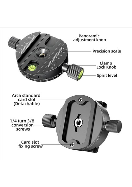 2x Panoramik Dönen Hızlı Serbest Bırakma Plakası Kelepçesi Tripod Gimbal Evrensel Kelepçe Slr Kamera Fotoğrafçılık Hızlı Bırakma Taban (Yurt Dışından) indirimleri