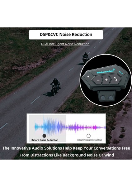Kasklar Için Kablosuz Bluetooth Kulaklıklar Elektrikli Motosiklet Binicilik Çağrıları BT12 Kask Bluetooth Kulaklıklar (Yurt Dışından)