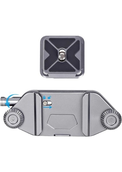 Hızlı Asma Toka Mikro-Single Accessories Hızlı Yükleme El Hareketi Hızlı Yayın Montajı (Gri) (Yurt Dışından)