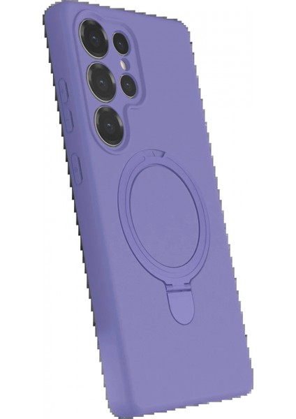Samsung Galaxy S23 Ultra Regal Magsafe Standlı Kapak - Lila fiyatları