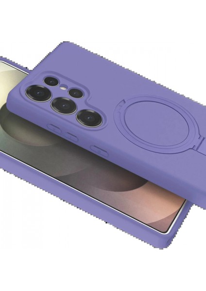 Samsung Galaxy S23 Ultra Regal Magsafe Standlı Kapak - Lila fırsatları