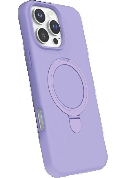 Apple iPhone 16 Pro Regal Magsafe Standlı Kapak - Lila fiyatları
