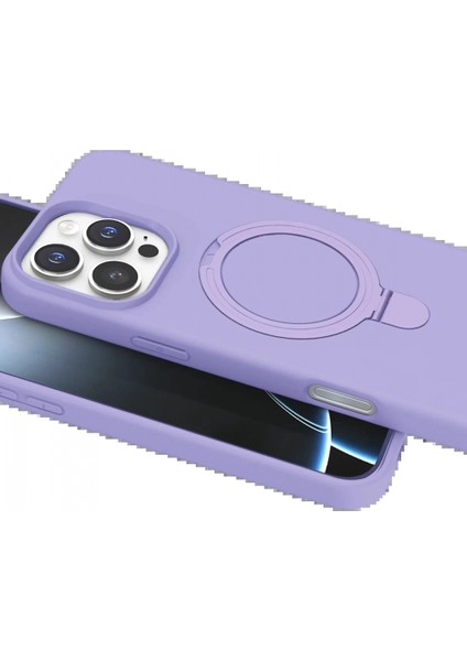 Apple iPhone 16 Pro Regal Magsafe Standlı Kapak - Lila fırsatları