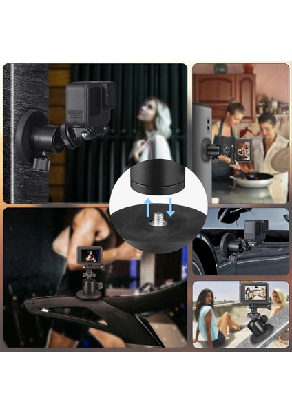 Manyetik Emme Braket Taban 1/4 Inç Vida Iplik Deliği Hareketli Kamera Tutucu Kamera Fotoğrafçılığı Aksesuarları (Yurt Dışından) modelleri