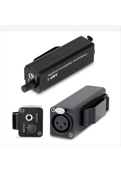 Sahne Performansı Için Portatif Kulaklık Dönüştürücü Xlr Ila 3.5mm Kulaklık Amplifikatör Dönüştürücü Alüminyum Alaşım Gövdesi (Yurt Dışından)