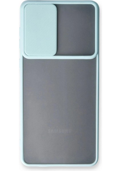 Samsung Galaxy A53 5g Kılıf Palm Buzlu Kamera Sürgülü Silikon - Turkuaz fiyatları