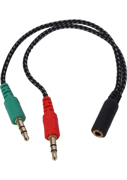 Bilgisayar Için Kulaklık Ayırıcı, Pc Ses ve Mikrofon Için Kulaklık Adaptörü, 3.5mm Dişi Ila Çift 3,5 mm Erkek (Yurt Dışından) fırsatları