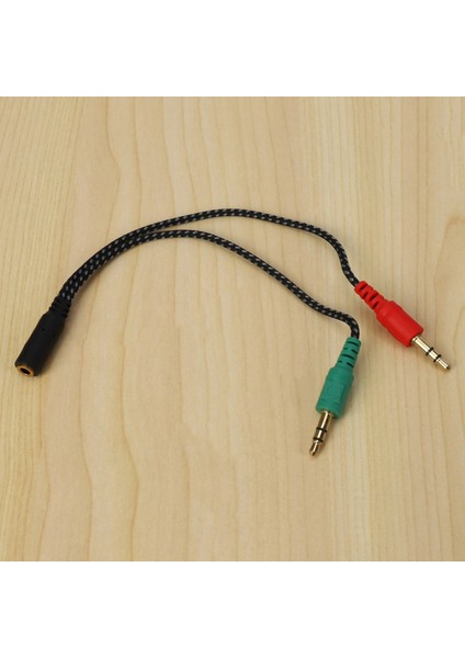 Bilgisayar Için Kulaklık Ayırıcı, Pc Ses ve Mikrofon Için Kulaklık Adaptörü, 3.5mm Dişi Ila Çift 3,5 mm Erkek (Yurt Dışından) indirimleri
