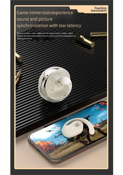 Dil Tercüman Kulaklıklar Bluetooth Uyumlu 5.4 Kulak Asma Kulaklık Kablosuz Açık Kulak Kulaklıkları Beyaz (Yurt Dışından) indirimleri