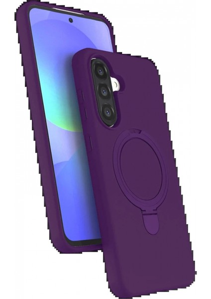 Samsung Galaxy A17 5g Regal Magsafe Standlı Kapak - Derin Mor