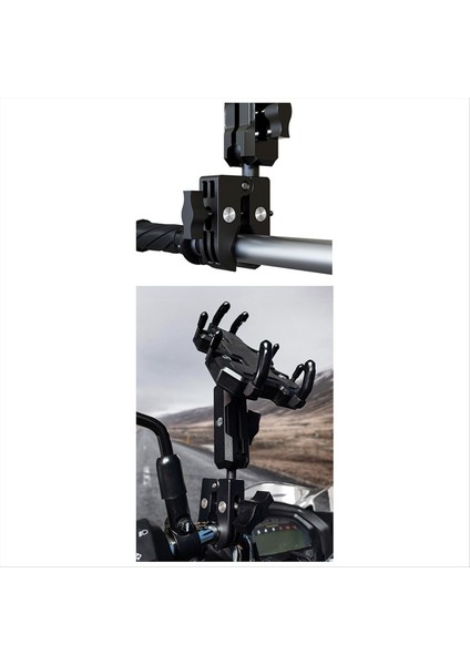 Tek Baş Kafalı Yengeç Kelepçesi Reflektör Motosiklet Braketi Selfie Pole Şemsiye Tripod Motosiklet Klipsi 9cm (Yurt Dışından) modelleri