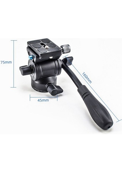 Mini Panoramik Tripod Kafa Hidrolik Sıvı Video Sönümleme Metal Kafa Tripod Monopod Kamera Tutucu Standı (Yurt Dışından) fiyatları