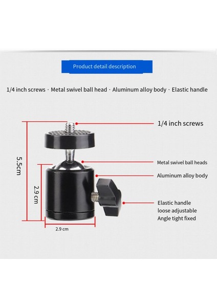 Osmo/gopro Ant Dslr Kamera Tripod Braket Cep Telefonu Selfie Masa Canlı Alüminyum Alaşım Tripod B Için Lenvee (Yurt Dışından)